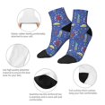 thumbnail image 3 of Uemuo New-York City Printed Crew Socks, Moisture-Wicking Socks, Athletic Socks for Men Breathable Cushion Socks Casual Sport Socks for Running Traveling, 3 of 6