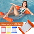 thumbnail image 1 of 2 Pack Swimming Pool Float Hammock, Multi-Purpose Inflatable Hammock Saddle, Lounge Chair, Hammock, Drifter, Water Hammock Float, 1 of 8