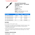 thumbnail image 2 of Front Left CV Axle Assembly - Compatible with 2011 - 2014 Hyundai Sonata GAS 2012 2013, 2 of 2