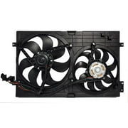 volkswagen golf r dual radiator and condenser fan assembly