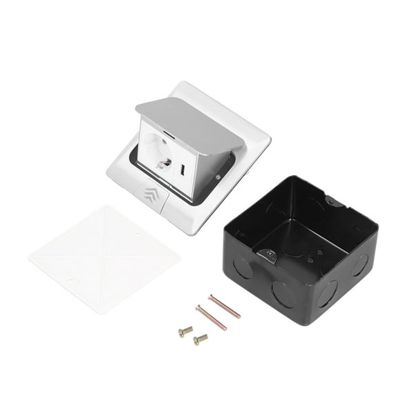 Embedded Floors Socket, Power Accessories Floor Electrical Outlet Flame Retardant For Office For Shopping Malls Quick Pop Up