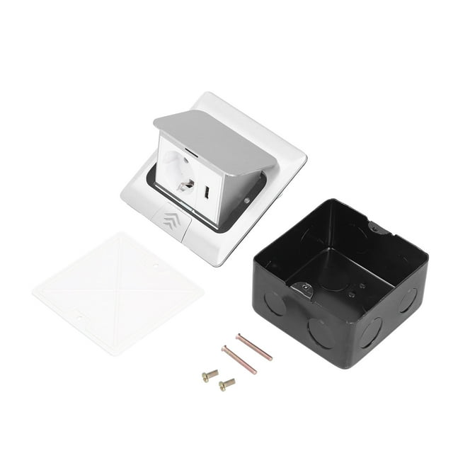 Embedded Floors Socket, Floor Electrical Outlet EU Standard USB Interface 250V 16A For Office For Shopping Malls Quick Pop Up