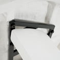 thumbnail image 5 of Christopher Knight Home 2-Piece Oval Modern Outdoor Concrete Dining Table with Bench, Seats 2-3, White Terrazzo Finish, 5 of 12