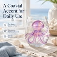 thumbnail image 2 of Jellyfish Stemless Wine Glass, Marine Animal Tumbler, Ocean Inspired Drinkware, for Water Cocktail, Beach House Nautical Decor, 2 of 5