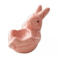 thumbnail image 1 of 3xCeramic Conejo Huevo Taza Moderna Para Suave Huevo Hervido Para La Mesa De Desayuno De Pascua Rosa, 1 of 8