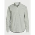 thumbnail image 6 of Free Assembly Men's Oxford Shirt with Long Sleeves, Sizes S-3XL, 6 of 6