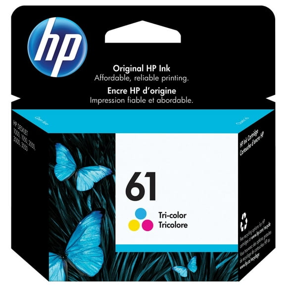 HP 61 Tri-colour Original Ink Cartridge (CH562WN), Tri-Colour