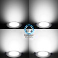 thumbnail image 4 of LED Recessed Low Profile Slim Panel Light with Junction Box, Air Tight, 4 inch, 9W, 550 Lumens, 5000K Daylight White, CRI80+, Dimmable, cETLus - Listed - 4 Packs, 4 of 5