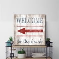 thumbnail image 2 of Welcome to the Beach Gallery-Wrapped Canvas Wall Art, 16x16, 2 of 3