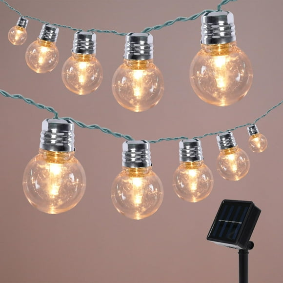 Luces Solares para Exterior en Cadena Afirst 15 m con 15 Bombillas LED