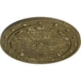 thumbnail image 3 of Ekena Millwork 20 1/2"OD x 1 1/2"P Foster Acanthus Leaf Ceiling Medallion (Fits Canopies up to 2 1/4"), Hand-Painted Mississippi Mud Crackle, 3 of 6