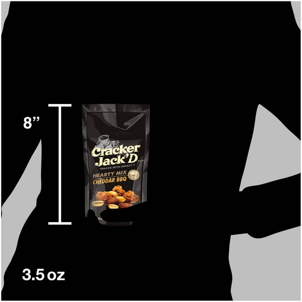 Cracker JackD Cheddar BBQ Snack Mix 3 oz. Bag for Breakroom