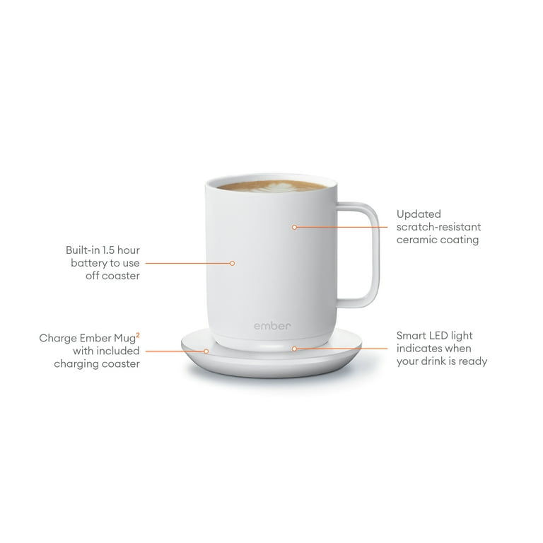 Ember 10 oz Electronic Cup - App Controlled Warming, Hot