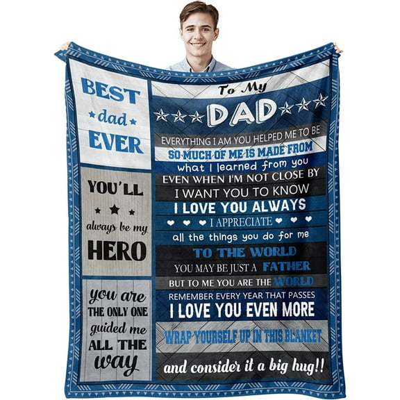 Gifts for Dad, Dad Birthday Gift Blanket, Dad Gifts, Birthday Gifts for Dad Who Wants Nothing, Gift for Dad, Dad Gift, Gifts for Dads, Dads Birthday Gifts Ideas, Best Dad Ever Gifts Blanket 60x50