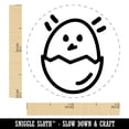 thumbnail image 2 of Chicken Hatching in Egg Doodle Rubber Stamp for Scrapbooking Crafting Stamping - Mini 1/2 Inch, 2 of 7