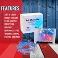 thumbnail image 2 of 4th of July Decorations - Red, White, & Blue Fairy String Lights, 33 ft / 10 m - Patriotic LED Indoor/Outdoor Decor for American Independence Day, Summer Pool Parties, BBQs, Bedroom, Garden & Office, 2 of 5