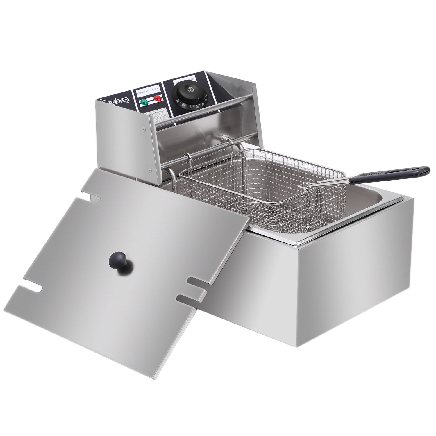 Clearance! Electric Deep Fryer with Basket, 6L 2500W Stainless Steel