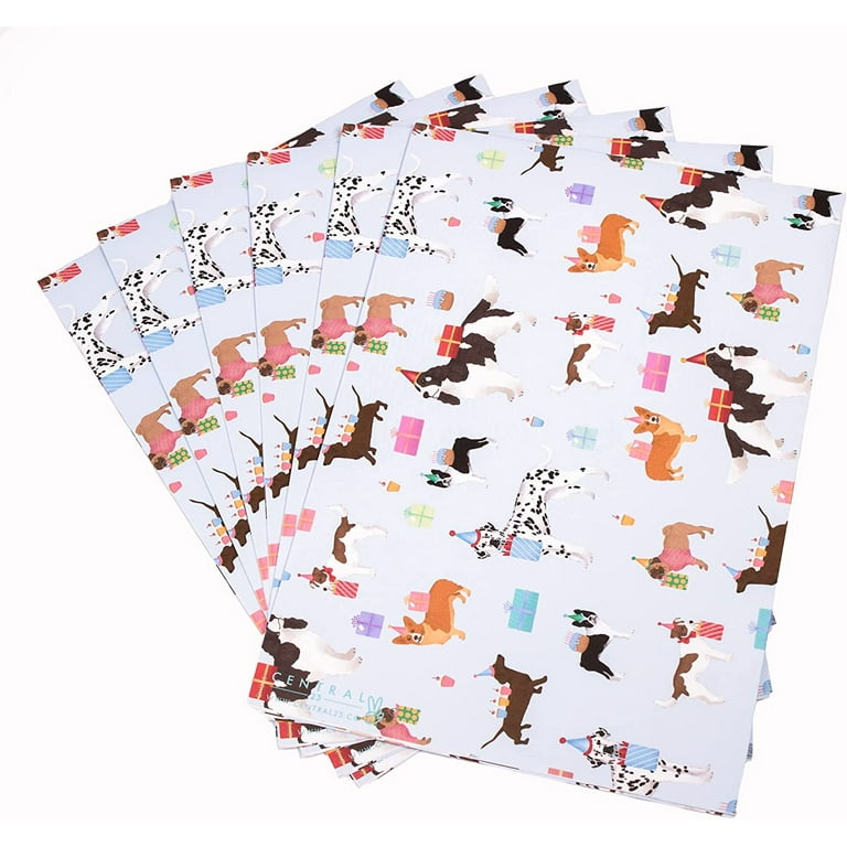FREE Printable Dog themed Wrapping Paper Printables