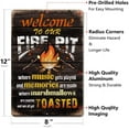 thumbnail image 3 of Welcome to Our Fire Pit Funny Camper/ Camping Metal Tin Signs Vintage Patio Back Yard Decorations Gifts 8 X 12 Inch Indoor/Outside Accessories, 3 of 7