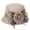 Khaki, variant on Women's Solid Color Sunshade Princess Hat with Flowers Fashion Summer Outdoor Breathable Fedoras Cap Evening Party Accessory