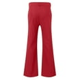 thumbnail image 5 of oqasdz Men's Pants Flared Leg Vintage Trousers Solid Color Wide Leg Disco Dance Performance Snug Trousers, 5 of 5
