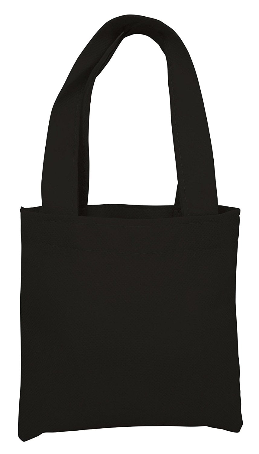 black woven tote bag