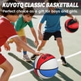 thumbnail image 4 of Baloncesto KUYOTQ, tamaño 4, goma, 25.5 pulgadas, para interiores y exteriores, paquete de 2, 4 of 8