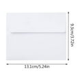 thumbnail image 3 of VINOIC Self-Seal Envelopes, White Wedding Invitation Cards, Sustainable Stationery for Greeting Photos Announcements, Eco-Friendly Paper, 3 of 4