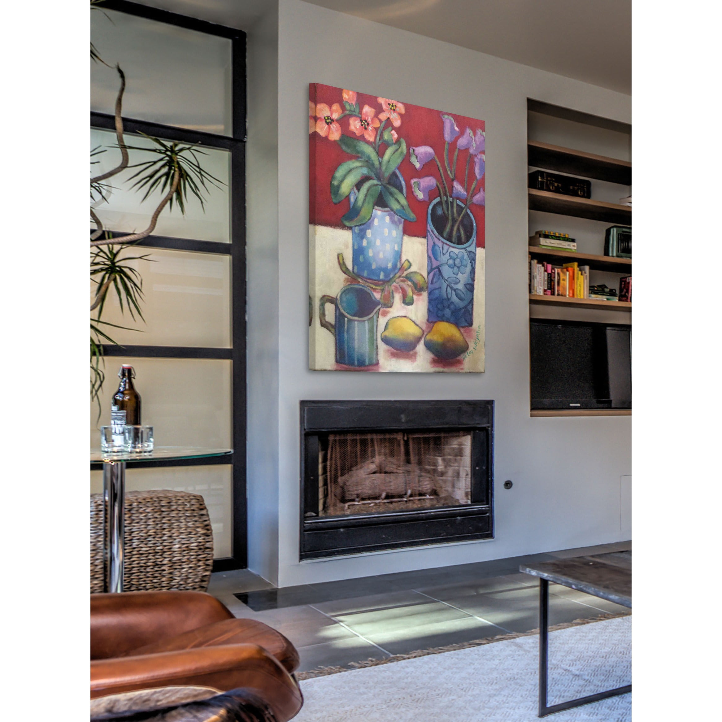 Marmont Hill "Des Fleurs Et Citrons" Painting Print on Canvas
