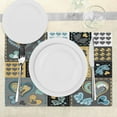 thumbnail image 3 of Ambesonne Butterfly Place Mats Set of 4, Butterfly Heart Retro, Standard Size, Multicolor, 3 of 6