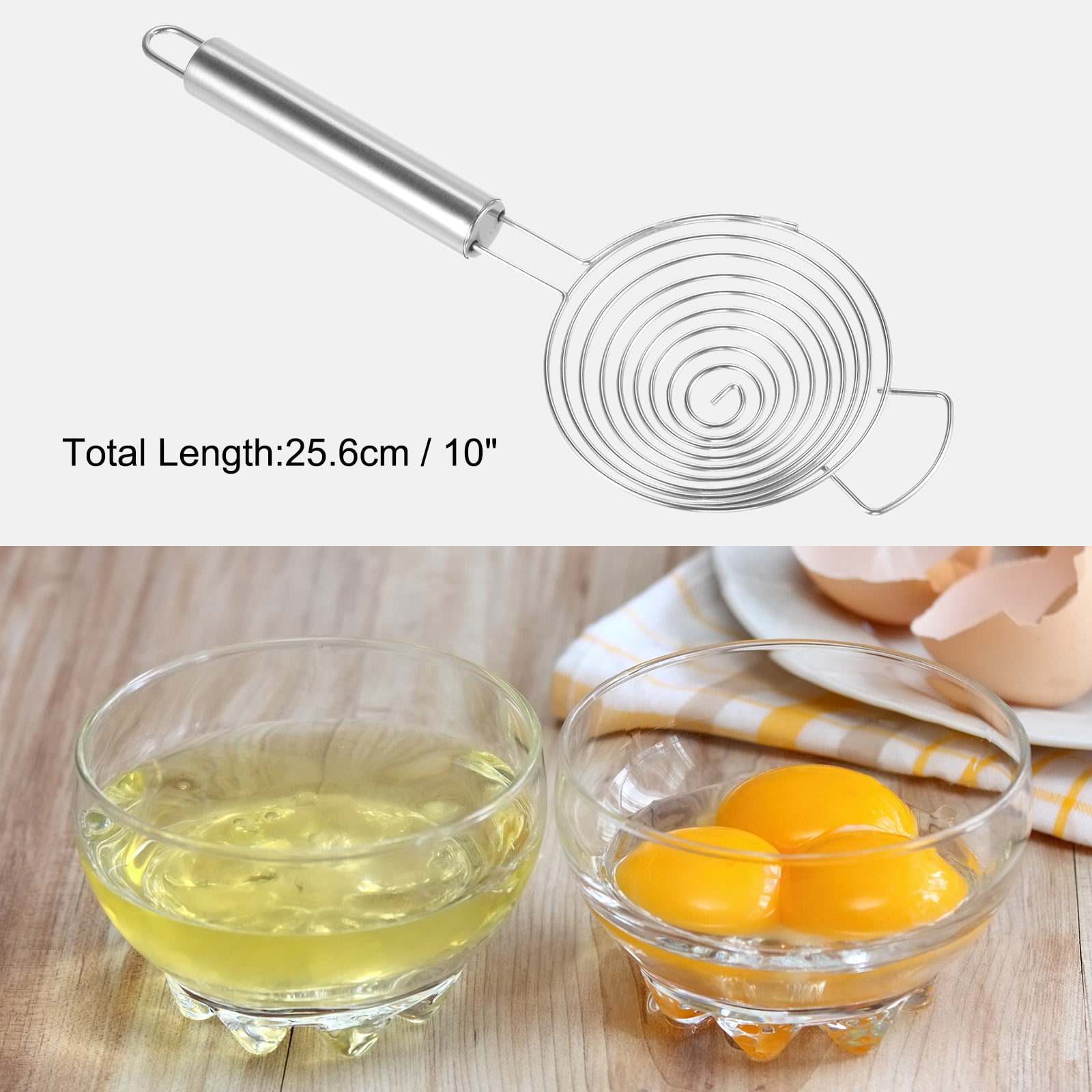 Unique Bargains Egg White Separator with Long Handle for Baking Cooking