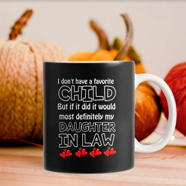 EGNMCR Tasses Vintage Je n'Ai Pas d'Enfant Préféré Fille dans une Tasse Tasse Lettrage