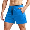 thumbnail image 1 of Men's Running Shorts with Zipper Pockets Gym Athletic Workout 5" Shorts for Men, 1 of 5