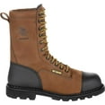 thumbnail image 2 of Men's Georgia Boot GB00323 Drill Dog Steel Toe Work Boot Black/Brown Full Grain Leather 8 W, 2 of 6