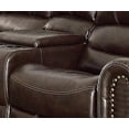 thumbnail image 6 of Home Elegance 9668BRW-2 40 x 38.5 x 83 in. Center Hill Double Glider Reclining Love Seat with Center Console - Brown, 6 of 7