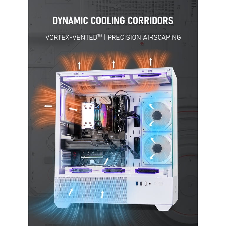 Gaming PC Computer Desktop Intel i7 Xeon E5 3.20GHz Radeon RX580