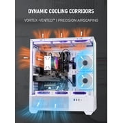 EVOUNIC Gaming PC Computer Desktop Intel i7 Xeon E5 3.20GHz RTX 3050 16GB RAM 512GB SSD+1TB HDD WiFi6 BT5.4 ARGB Fan x9 Windows 11 Gaming Computer Tower for Gamer,Streaming