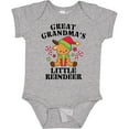 thumbnail image 3 of Inktastic Christmas Great Grandma's Little Reindeer with Candy Canes Boys or Girls Baby Bodysuit, 3 of 5