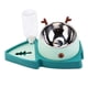 thumbnail image 1 of 2 en 1 dobles para perros y gatos dispensador de agua cuenco alimentador Verde Yuyangstore Dispensador de tazón para mascotas, 1 of 8