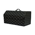 thumbnail image 1 of Wisewang Convenient Storage Box For Car Trunk Durable Organizer For Cars And SUVs Trunk Storage Organizer Black white lines XL, 1 of 6