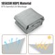 thumbnail image 3 of Yescom 23x22Ft Rectangle Sun Shade Sail Canopy UV Block Commercial Carpark Pool Camping Playground Outdoor Cload Gray, 3 of 10