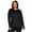 Black Heather, variant on Active Women's Plus Size Super Soft Yoga Long Sleeve Tunic Top