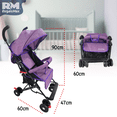 thumbnail image 2 of Carriola de Paseo Plegable Rm Regalomex con Toldo y Respaldo Reclinable azul Grande, 2 of 6