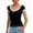 Black, variant on Ediodpoh Women's Casual Tight Lace Round Neck Short Sleeve T Shirt Top Womens Tops Casual Black S