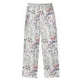 thumbnail image 2 of FORMRS Kids Pajama Pants with Pockets Size 13-14Y Boys Lounge Sleep Bottoms, Purple Wildflowers, 2 of 8