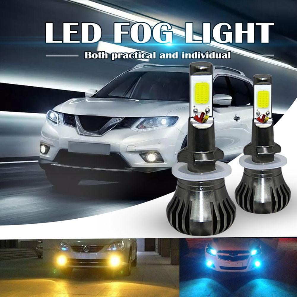 2x Led Fog Light 880 881 Drl Car Driving Lamp Amber Bulbs Dc12 24v