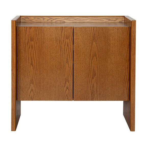 Knubmt 2 Doors Buffet Cabinet with Inner Shelves, Wood Storage Cabinet for Entryway, Hallway, Living Room, Kitchen, Dining Room, Bedroom