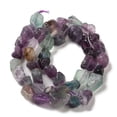 thumbnail image 3 of Raw Rough Natural Fluorite Beads Strands 5.5~14x6.5~10x4.5~8mm Hole: 1mm about 44~46pcs/strand 14.96''~16.14''(38~41cm), 3 of 4
