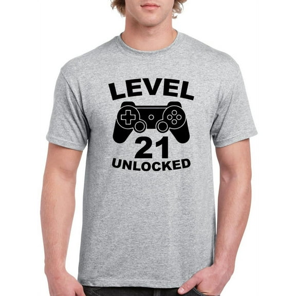 Level 21 Unlocked Men T-Shirt, Male Medium