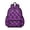 Purple and Black, variant on Purple and Black Checkered Pattern Backpack for School, Cute School Bag with Adjustable Shoulder Straps and Padded Back, 13.4"x11"x4.7"